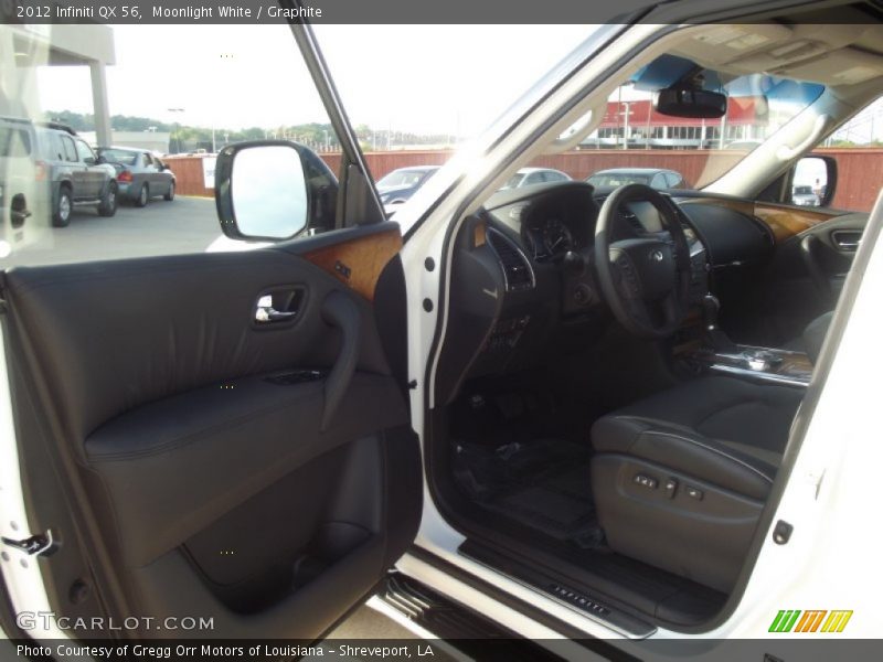 Moonlight White / Graphite 2012 Infiniti QX 56