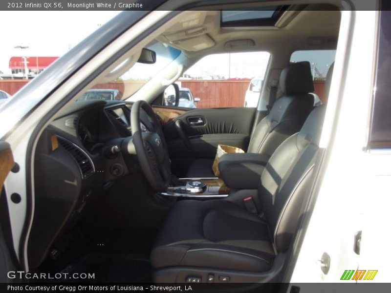 Moonlight White / Graphite 2012 Infiniti QX 56