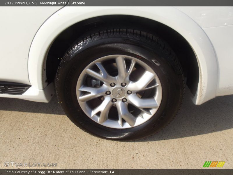 Moonlight White / Graphite 2012 Infiniti QX 56