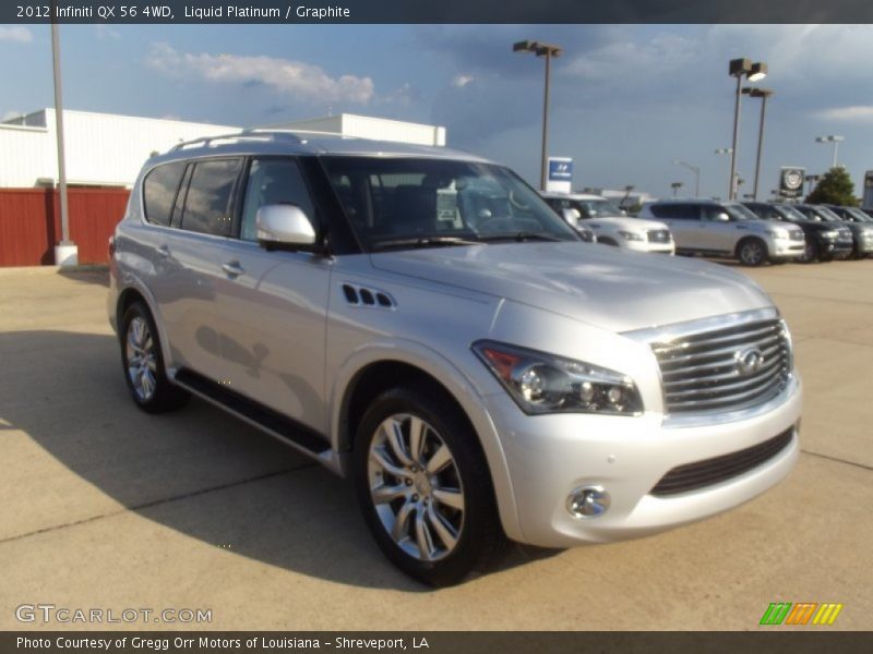 Liquid Platinum / Graphite 2012 Infiniti QX 56 4WD