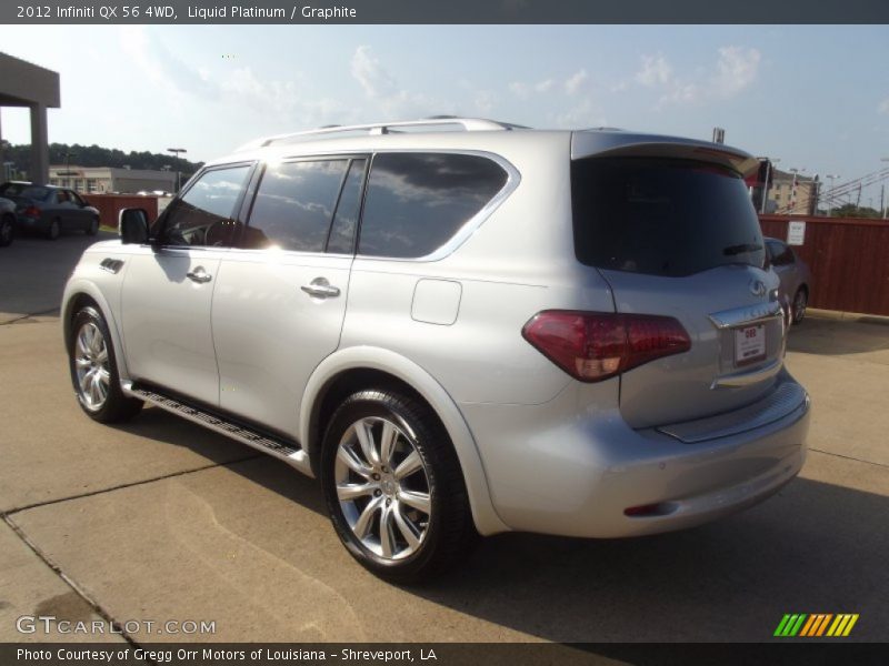 Liquid Platinum / Graphite 2012 Infiniti QX 56 4WD