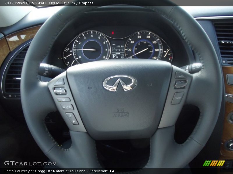 Liquid Platinum / Graphite 2012 Infiniti QX 56 4WD
