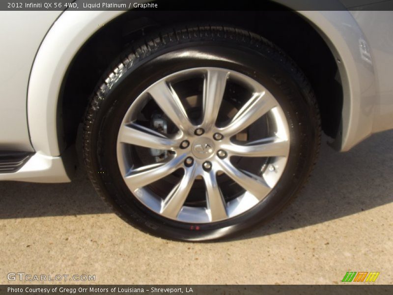 Liquid Platinum / Graphite 2012 Infiniti QX 56 4WD