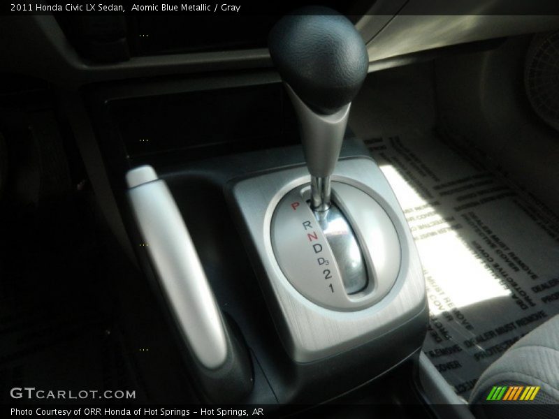 Atomic Blue Metallic / Gray 2011 Honda Civic LX Sedan