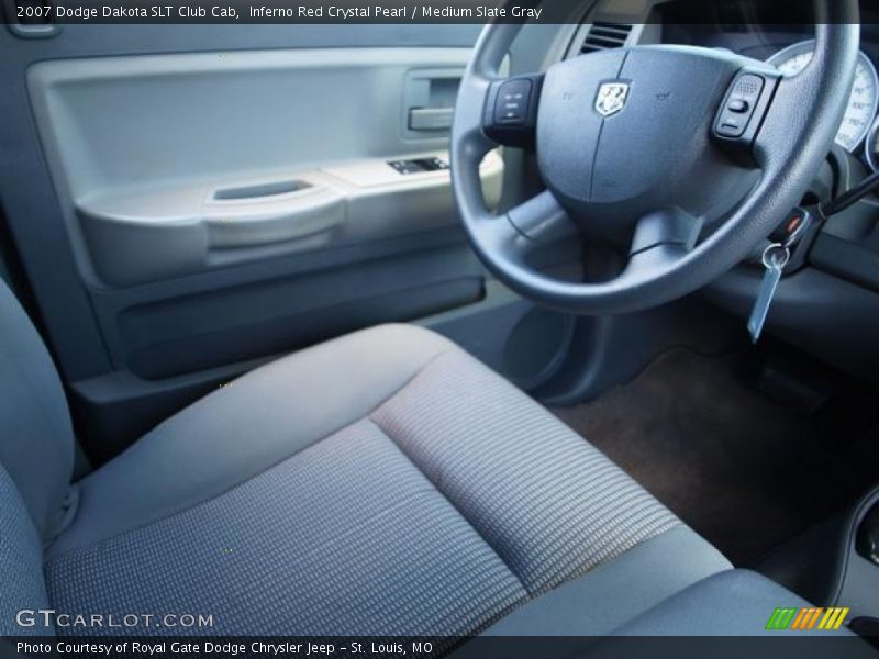 Inferno Red Crystal Pearl / Medium Slate Gray 2007 Dodge Dakota SLT Club Cab