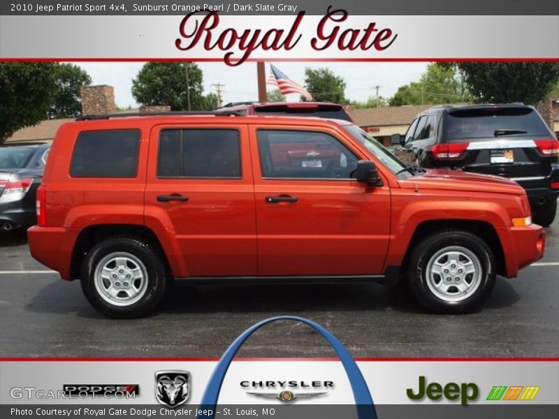 Sunburst Orange Pearl / Dark Slate Gray 2010 Jeep Patriot Sport 4x4