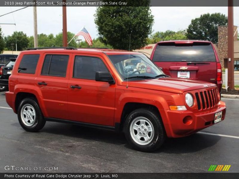 Sunburst Orange Pearl / Dark Slate Gray 2010 Jeep Patriot Sport 4x4