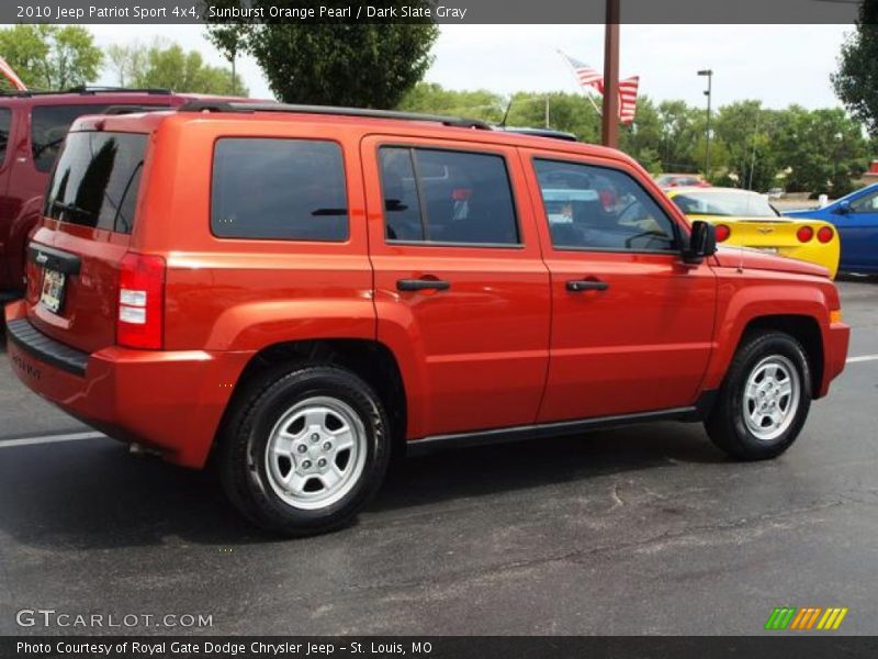Sunburst Orange Pearl / Dark Slate Gray 2010 Jeep Patriot Sport 4x4