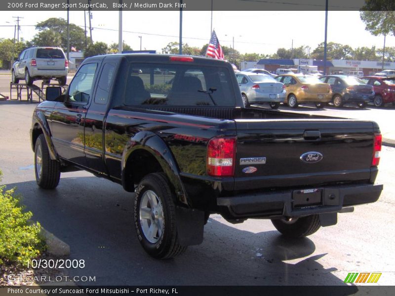 Black / Medium Dark Flint 2006 Ford Ranger Sport SuperCab