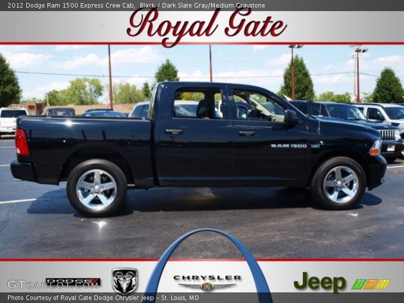 Black / Dark Slate Gray/Medium Graystone 2012 Dodge Ram 1500 Express Crew Cab