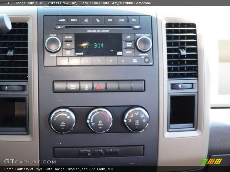 Black / Dark Slate Gray/Medium Graystone 2012 Dodge Ram 1500 Express Crew Cab