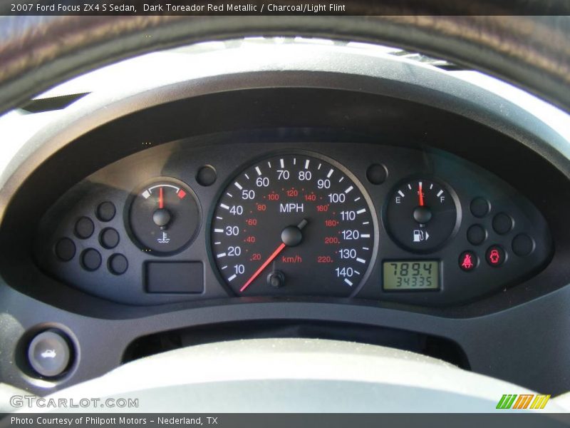Dark Toreador Red Metallic / Charcoal/Light Flint 2007 Ford Focus ZX4 S Sedan