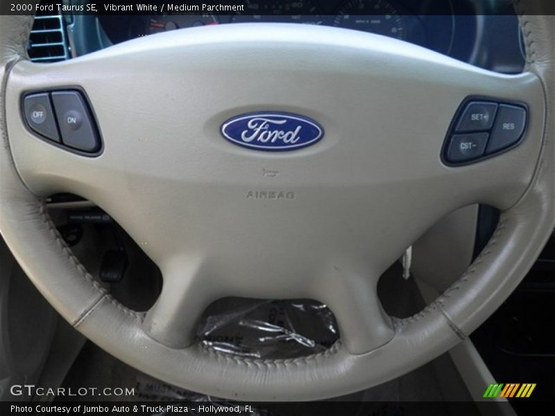 Vibrant White / Medium Parchment 2000 Ford Taurus SE