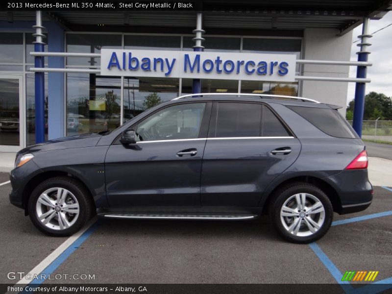 Steel Grey Metallic / Black 2013 Mercedes-Benz ML 350 4Matic