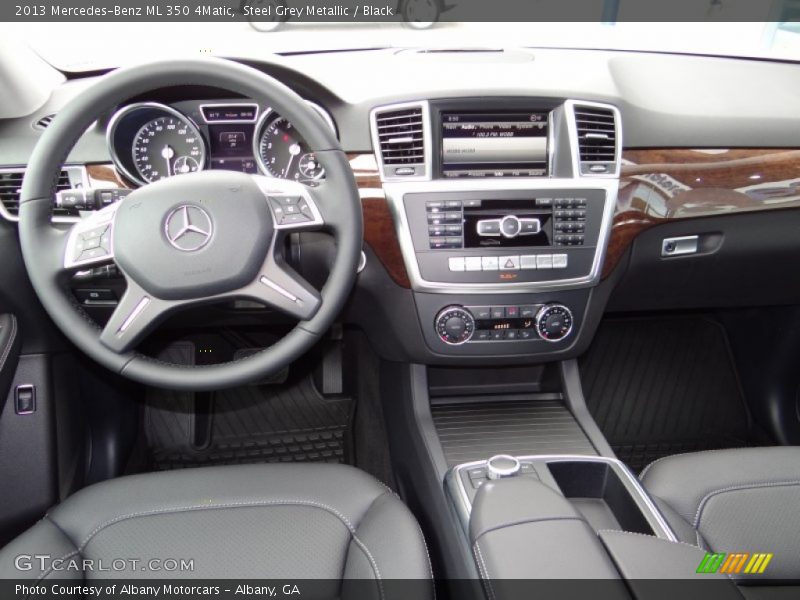 Steel Grey Metallic / Black 2013 Mercedes-Benz ML 350 4Matic