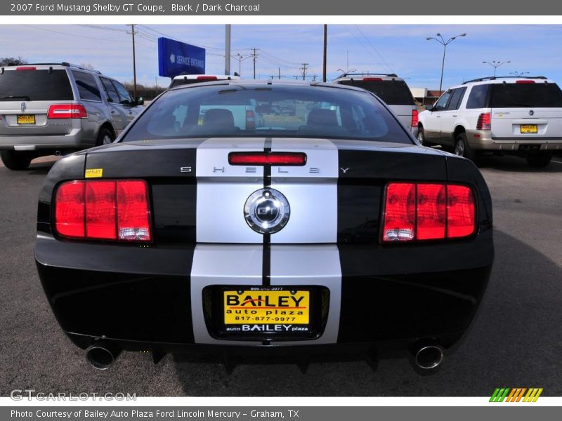 Black / Dark Charcoal 2007 Ford Mustang Shelby GT Coupe
