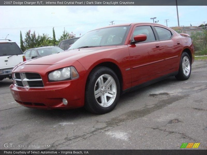 Inferno Red Crystal Pearl / Dark Slate Gray/Light Graystone 2007 Dodge Charger R/T