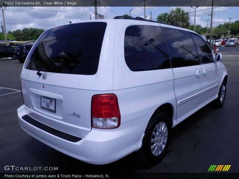 Clear White / Beige 2002 Kia Sedona EX