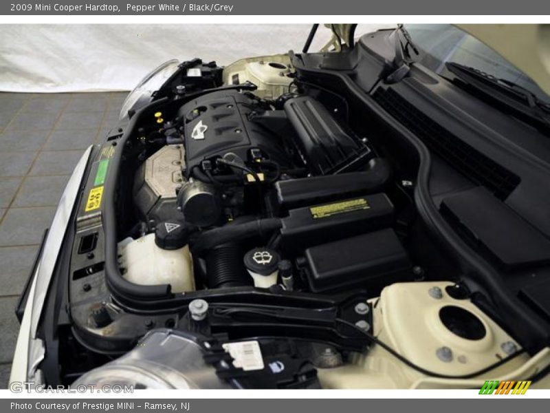 Pepper White / Black/Grey 2009 Mini Cooper Hardtop