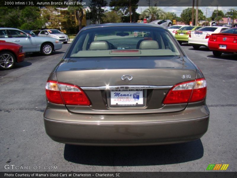 Autumn Bronze Pearl / Beige 2000 Infiniti I 30