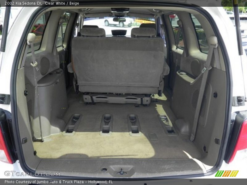 Clear White / Beige 2002 Kia Sedona EX