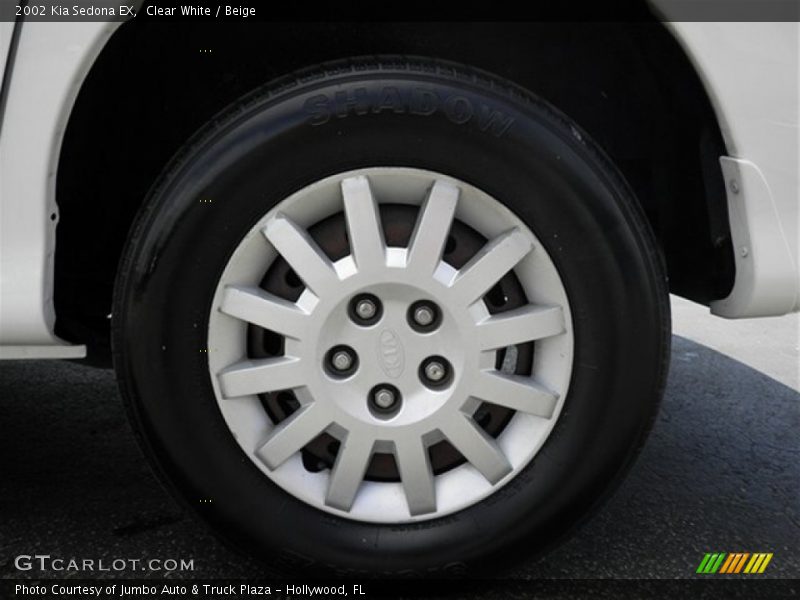 Clear White / Beige 2002 Kia Sedona EX