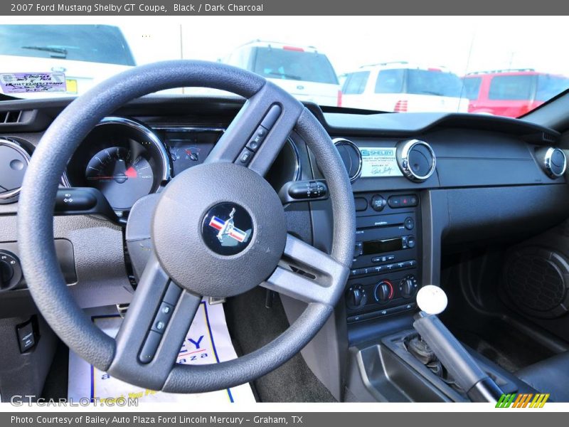 Black / Dark Charcoal 2007 Ford Mustang Shelby GT Coupe