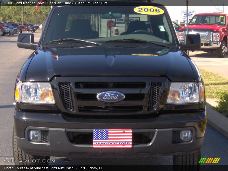 Black / Medium Dark Flint 2006 Ford Ranger Sport SuperCab