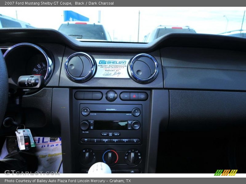 Black / Dark Charcoal 2007 Ford Mustang Shelby GT Coupe