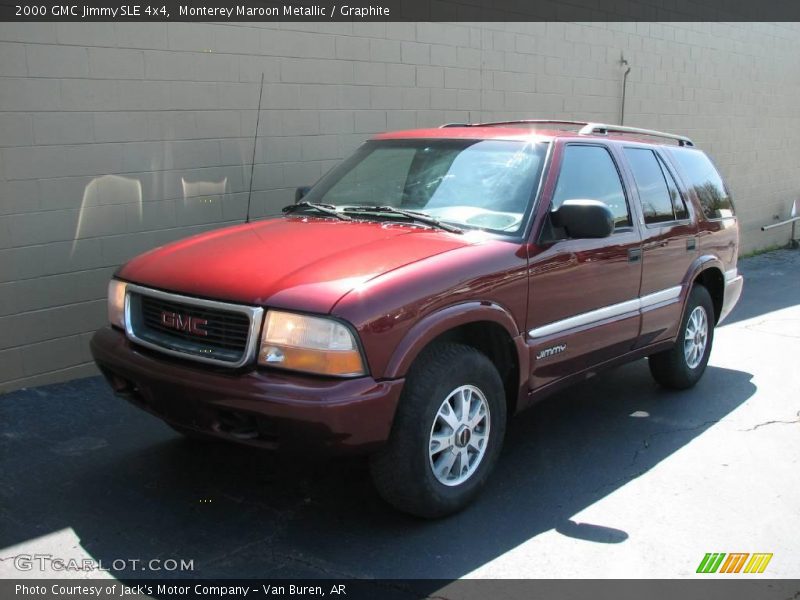 Monterey Maroon Metallic / Graphite 2000 GMC Jimmy SLE 4x4