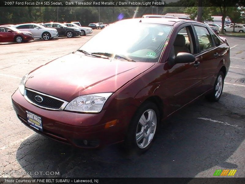 Dark Toreador Red Metallic / Dark Pebble/Light Pebble 2007 Ford Focus ZX4 SES Sedan