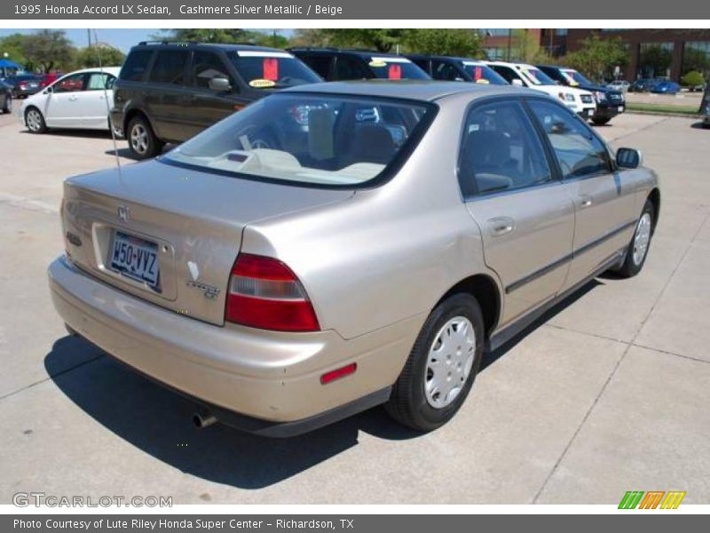 Cashmere Silver Metallic / Beige 1995 Honda Accord LX Sedan