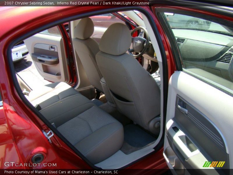 Inferno Red Crystal Pearl / Dark Khaki/Light Graystone 2007 Chrysler Sebring Sedan