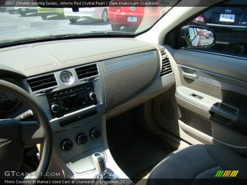 Inferno Red Crystal Pearl / Dark Khaki/Light Graystone 2007 Chrysler Sebring Sedan