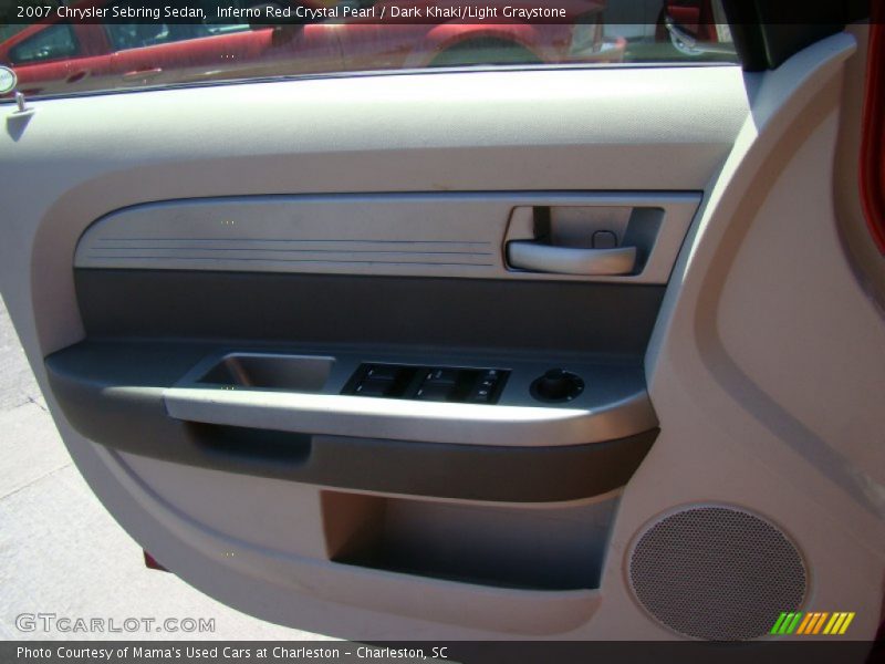 Inferno Red Crystal Pearl / Dark Khaki/Light Graystone 2007 Chrysler Sebring Sedan