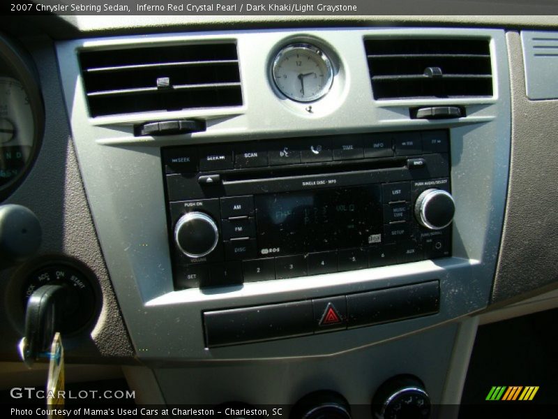 Inferno Red Crystal Pearl / Dark Khaki/Light Graystone 2007 Chrysler Sebring Sedan