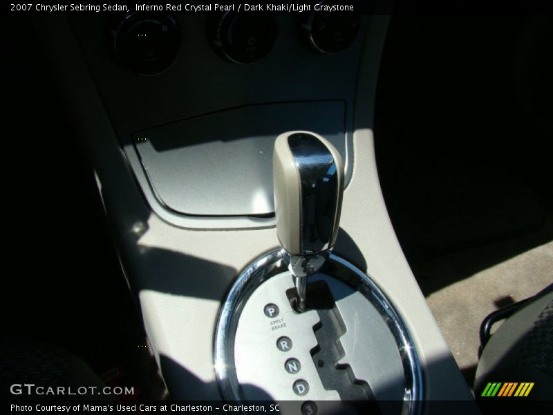 Inferno Red Crystal Pearl / Dark Khaki/Light Graystone 2007 Chrysler Sebring Sedan
