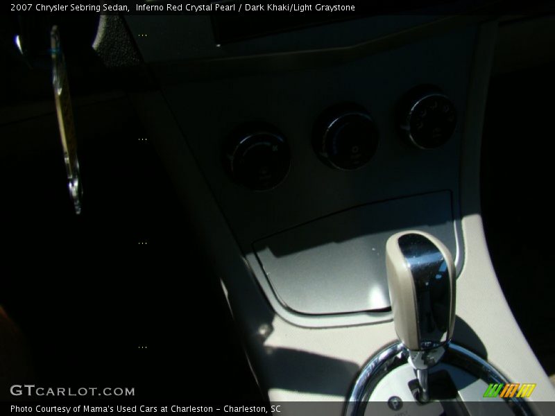 Inferno Red Crystal Pearl / Dark Khaki/Light Graystone 2007 Chrysler Sebring Sedan