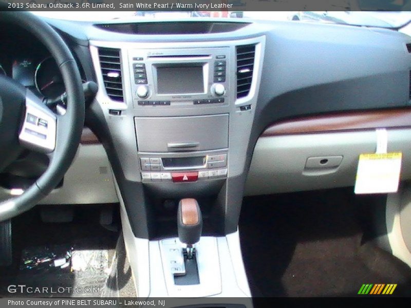 Satin White Pearl / Warm Ivory Leather 2013 Subaru Outback 3.6R Limited