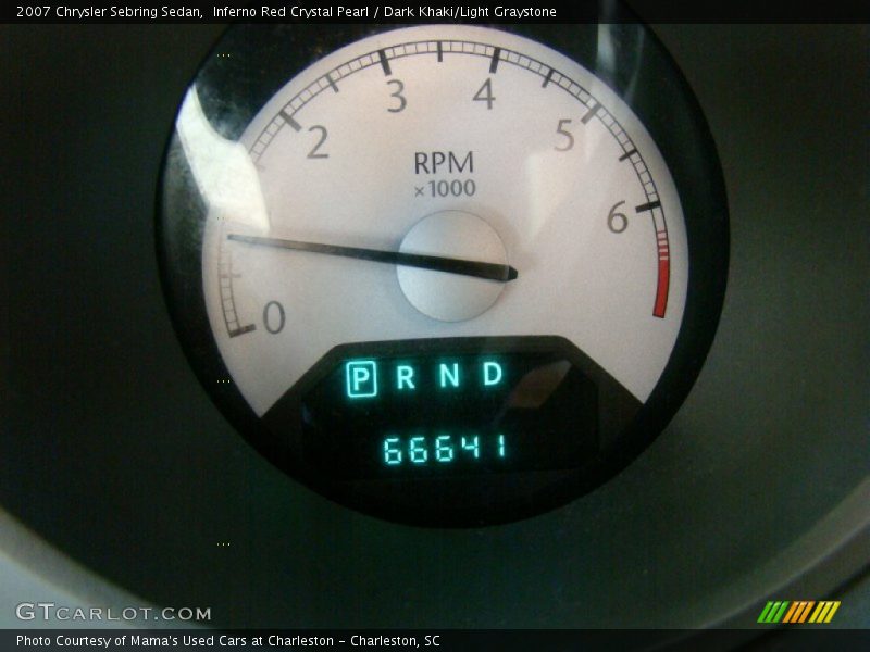 Inferno Red Crystal Pearl / Dark Khaki/Light Graystone 2007 Chrysler Sebring Sedan