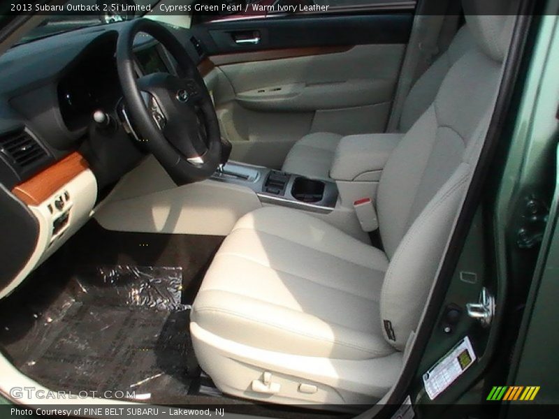 Cypress Green Pearl / Warm Ivory Leather 2013 Subaru Outback 2.5i Limited