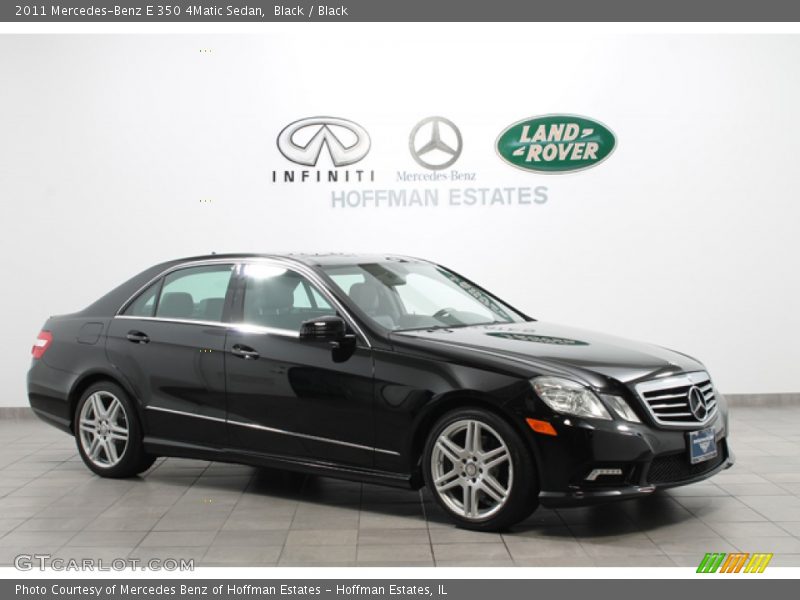 Black / Black 2011 Mercedes-Benz E 350 4Matic Sedan