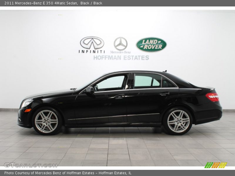 Black / Black 2011 Mercedes-Benz E 350 4Matic Sedan