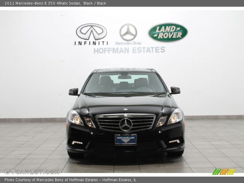 Black / Black 2011 Mercedes-Benz E 350 4Matic Sedan