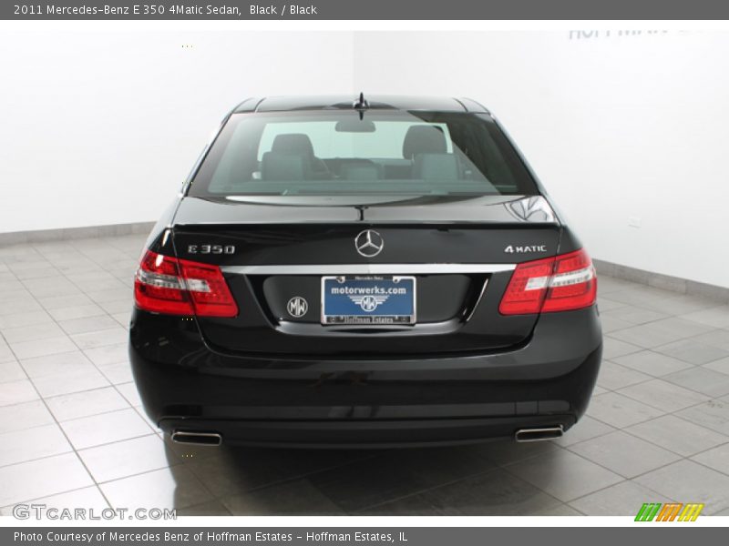 Black / Black 2011 Mercedes-Benz E 350 4Matic Sedan