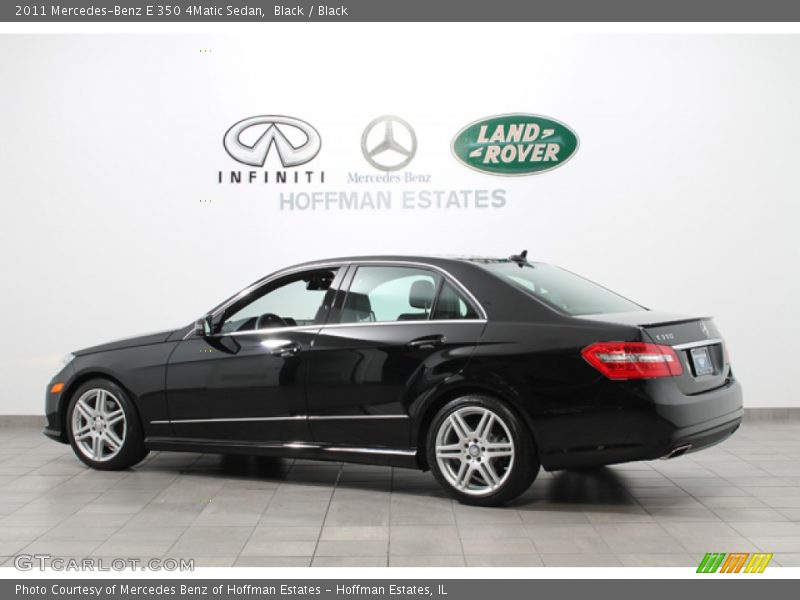 Black / Black 2011 Mercedes-Benz E 350 4Matic Sedan