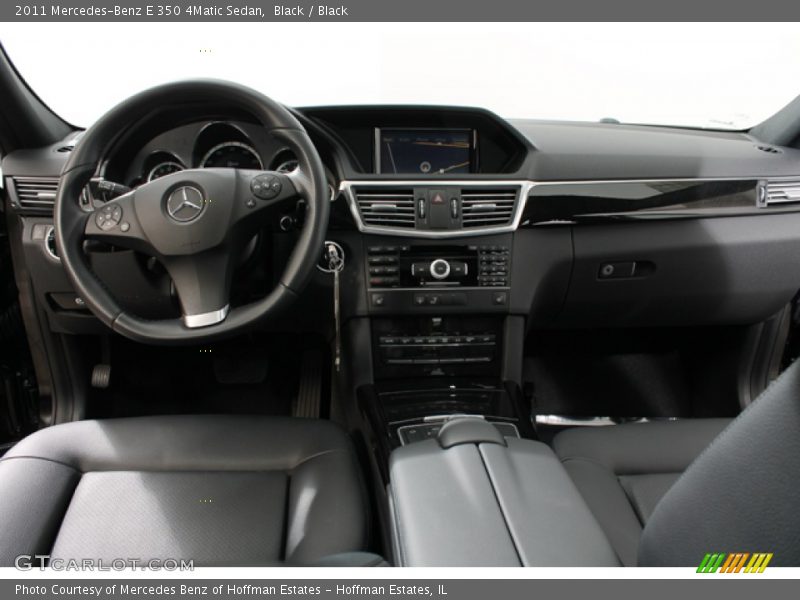 Black / Black 2011 Mercedes-Benz E 350 4Matic Sedan