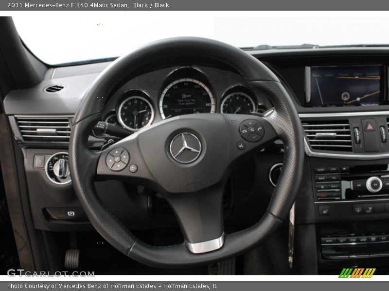 Black / Black 2011 Mercedes-Benz E 350 4Matic Sedan