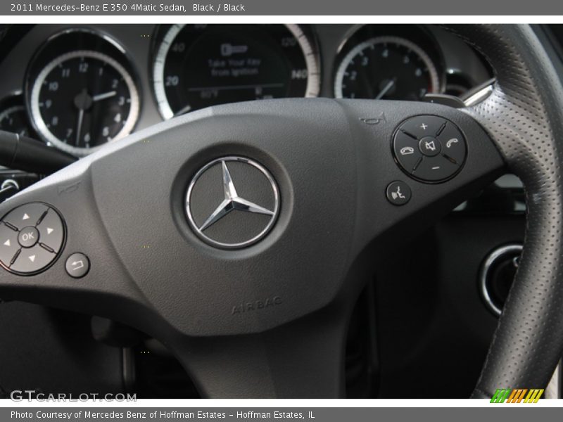Black / Black 2011 Mercedes-Benz E 350 4Matic Sedan