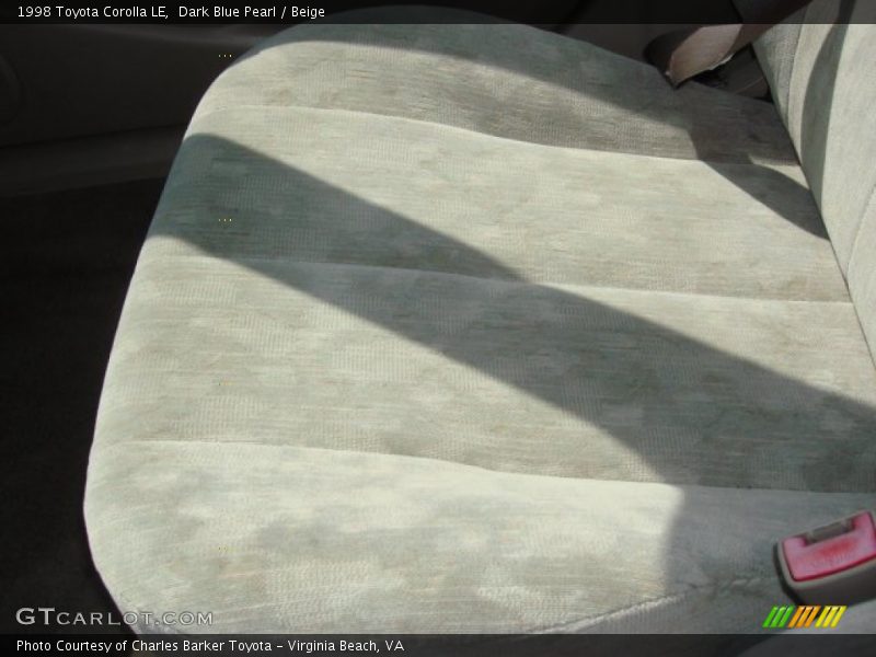 Dark Blue Pearl / Beige 1998 Toyota Corolla LE